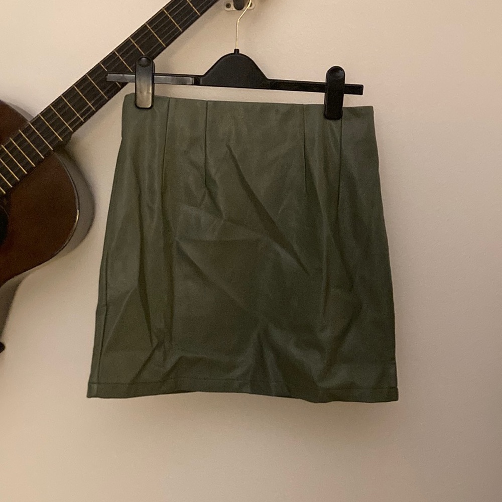 Faux Leather Skirt